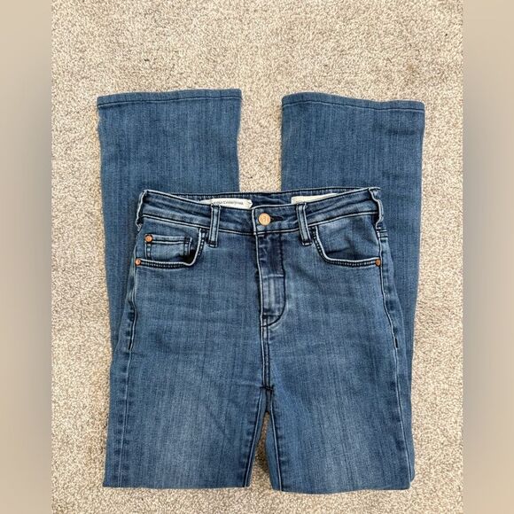 Pilcro Anthropologie High Rise Bootcut Button Hem Jeans sz25 - Picture 4 of 8